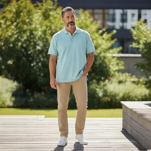 Brooks Brothers Light Mint Green Short-Sleeve Polo